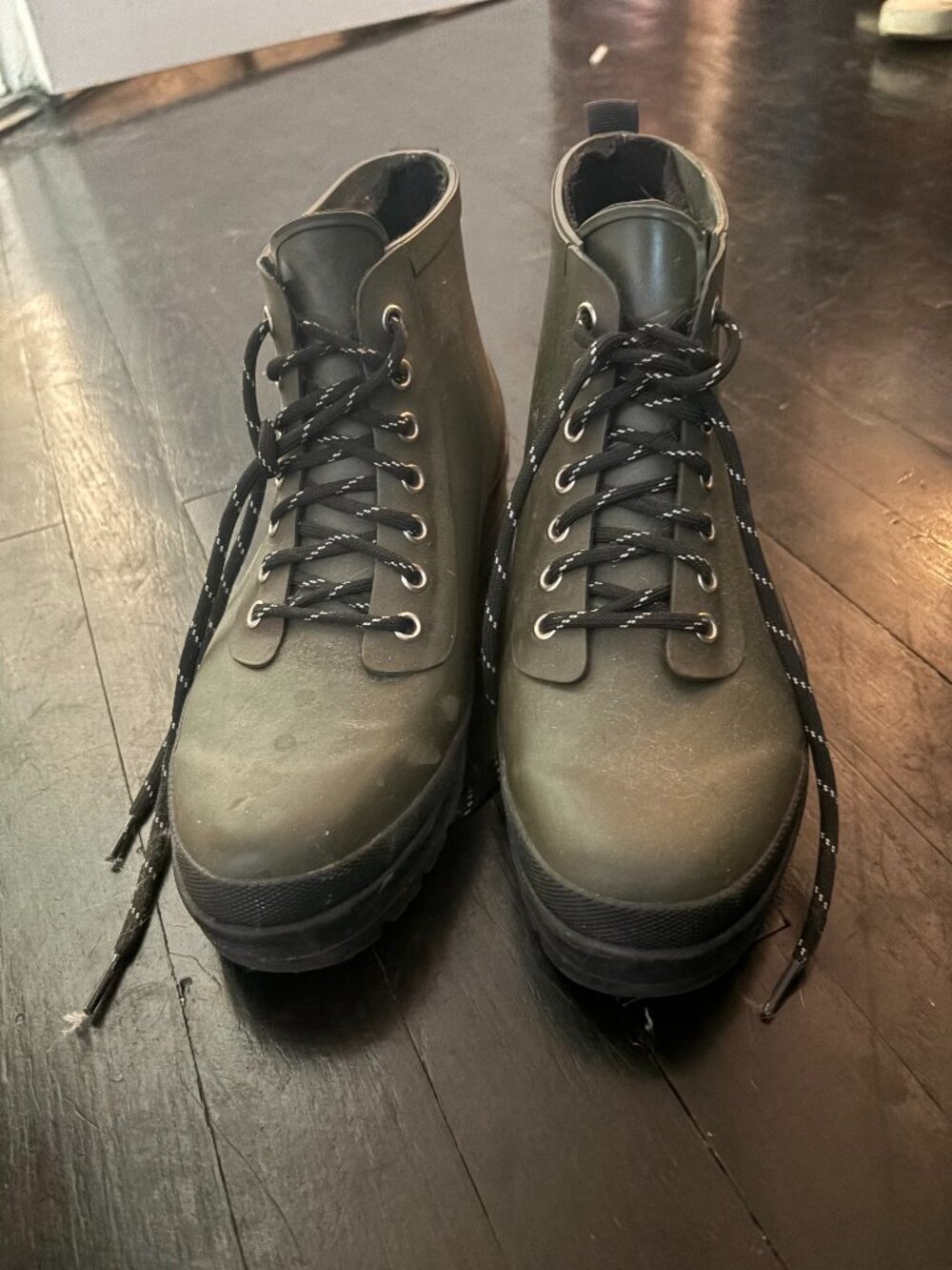 Chooka Redmond Olive Green Hiker Rain Boot Sz 8.5